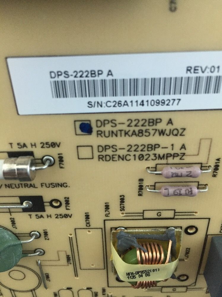 SHARP LC-70LE732U-NETZTEIL DPS-222BP A RUNTKA857WJQZ